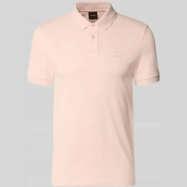 Boss Regular fit Poloshirt van Katoenmix Model 'PASSENGER' lichtroze, foto 2