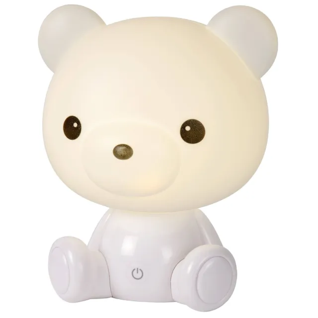 Lucide DODO BEAR - Tafellamp Kinderkamer - LED Dimb. - 1x3W 3000K - 3 StepDim Wit