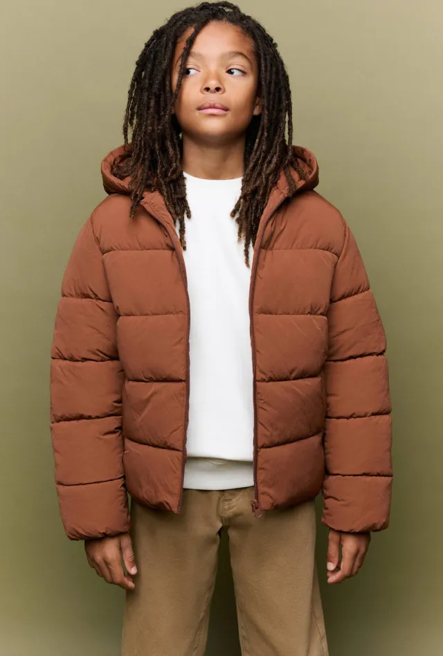 Mango Kids winterjas bruin