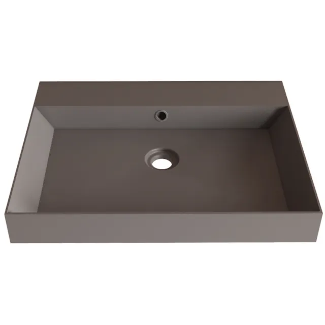 Gliss Design Lako wastafel zonder kraangat mat leigrijs