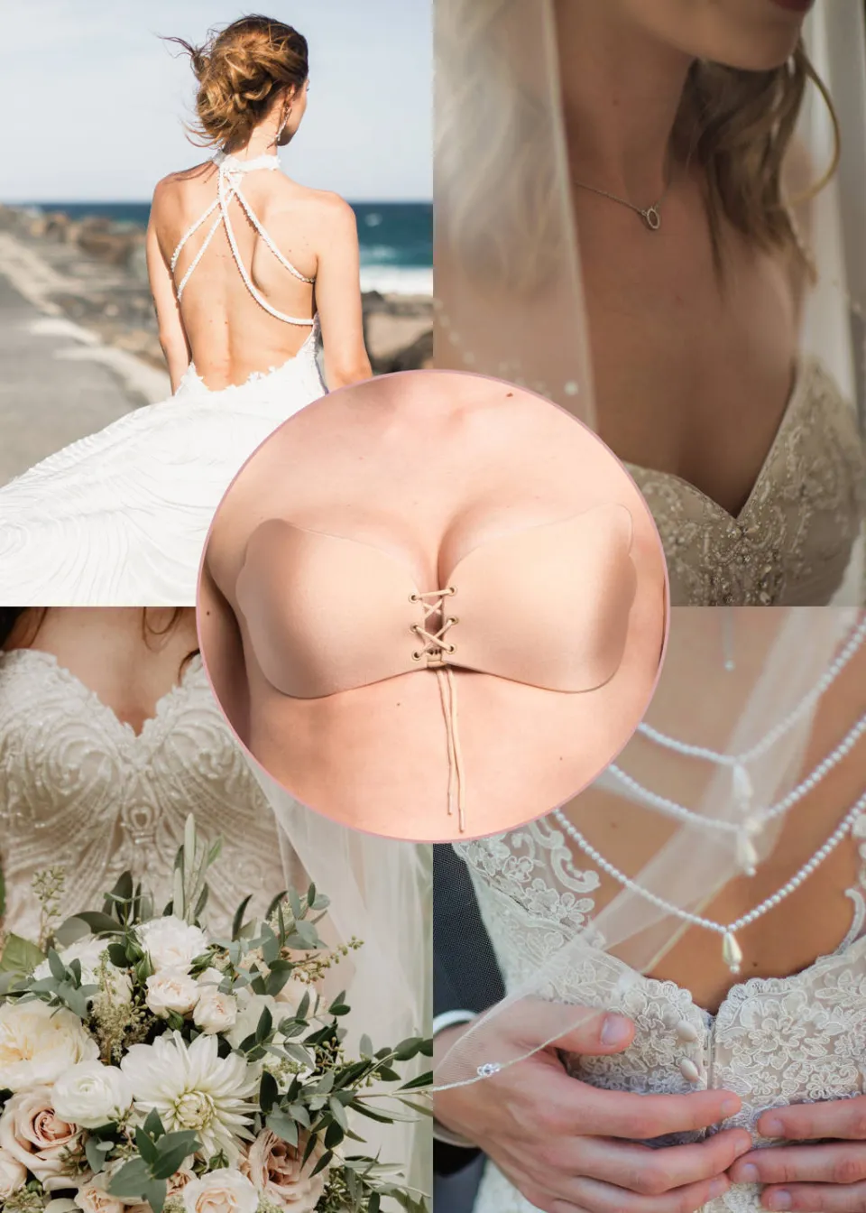 MAGIC Bodyfashion Va-Va-Voom strapless plak-bh beige, foto 3