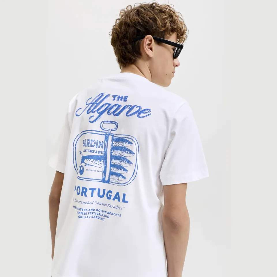 Jack & Jones t-shirt met backprint wit, foto 5