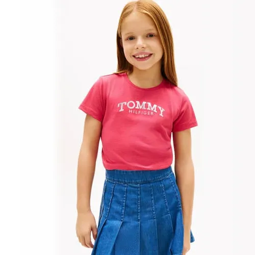 Tommy Hilfiger T-shirt kersenrood, foto 3