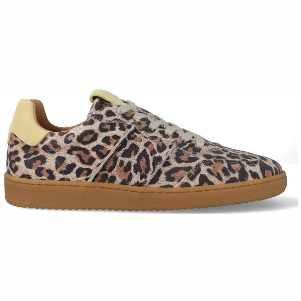 DWRS Label DWRS Poona Leopard sneaker beige