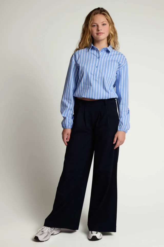 LOOXS 10sixteen wide leg pantalon donkerblauw