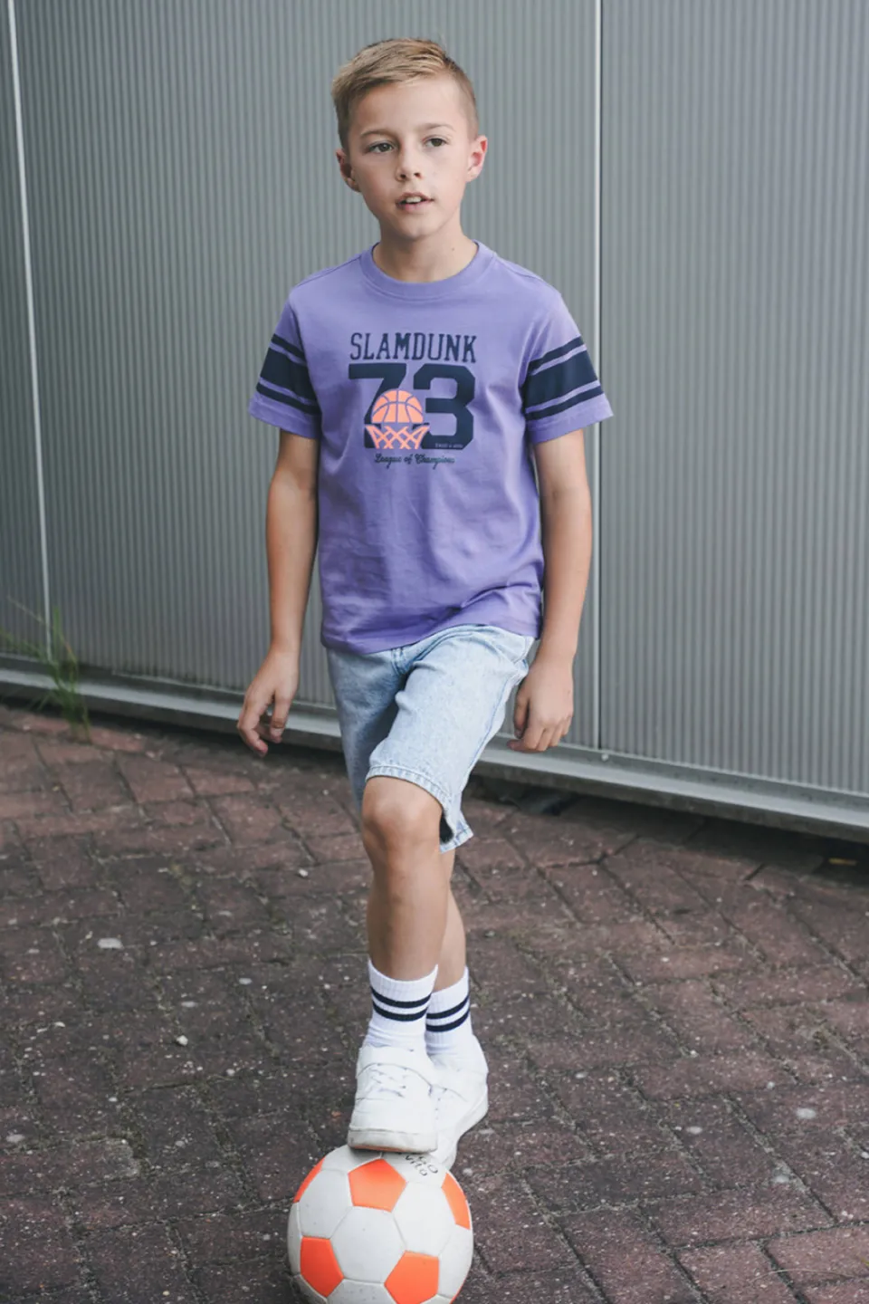 TYGO & vito jersey T-shirt paars, foto 6
