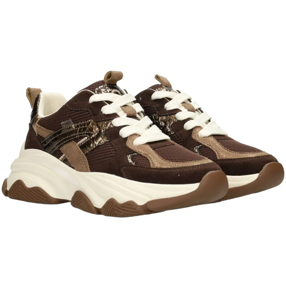 POSH by Poelman Sneakers Heren Bruin, foto 2