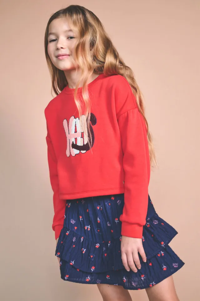 Nono sweater met print - rood, foto 3
