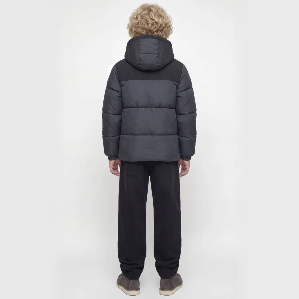 Jack & Jones Junior winter pufferjas antraciet, foto 4