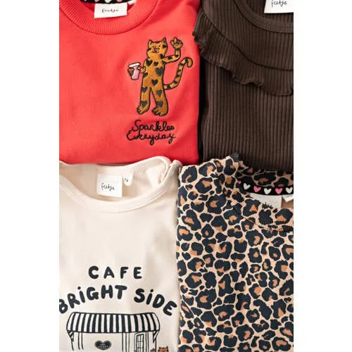 Feetje oversized sweater City Chic - beige/zwart, foto 4