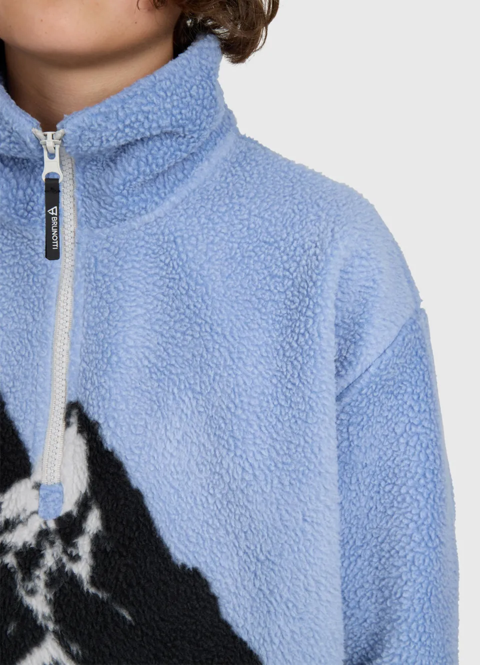 Brunotti Reggios wintersportsweater met opstaande kraag - blauw, foto 7