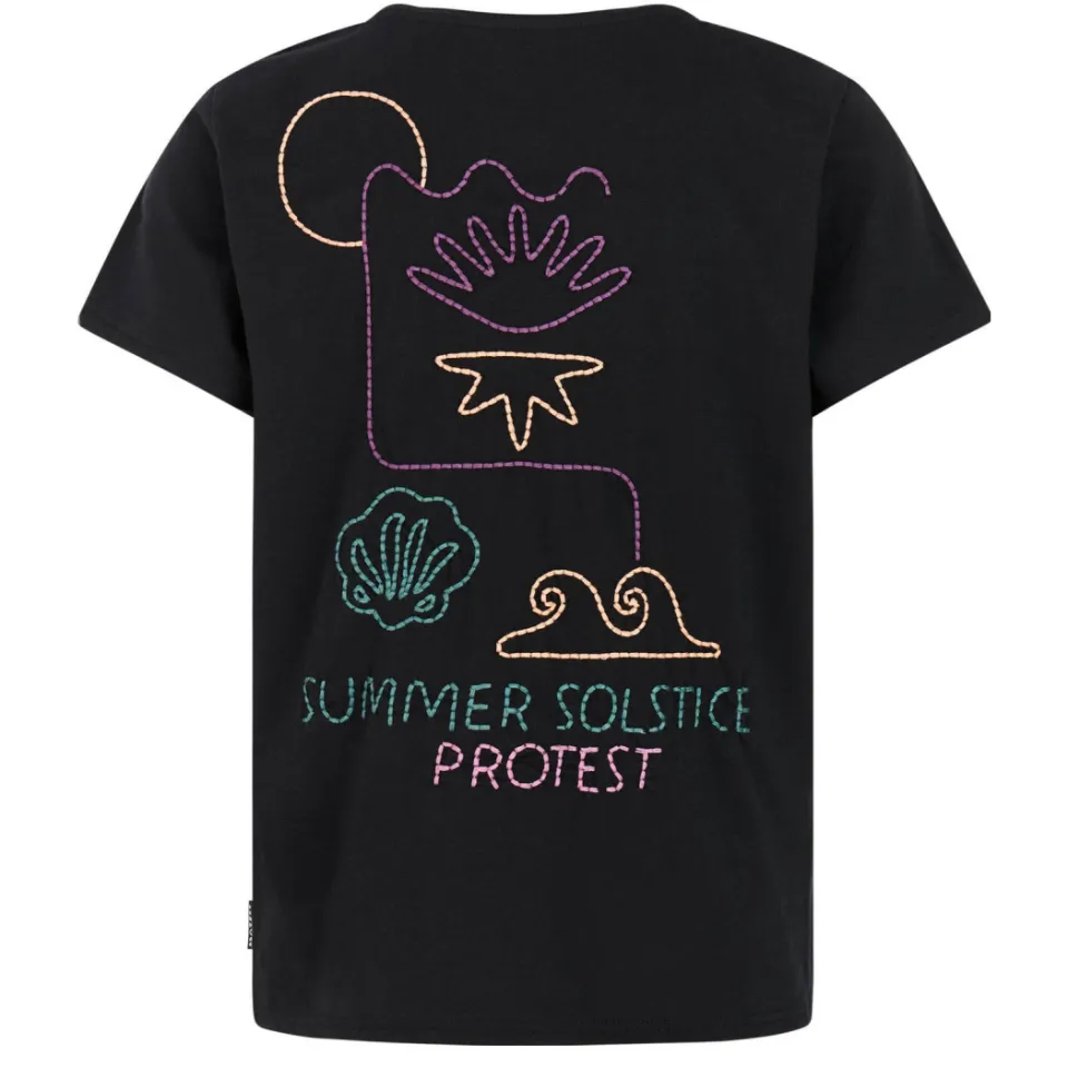 Protest T-shirt met backprint zwart, foto 3