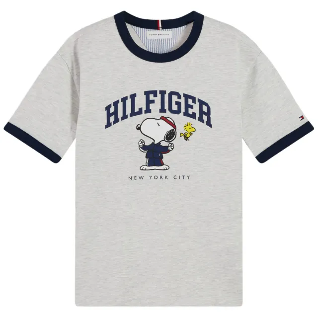 Tommy Hilfiger x Peanuts Snoopy t-shirt grijs melange, foto 2