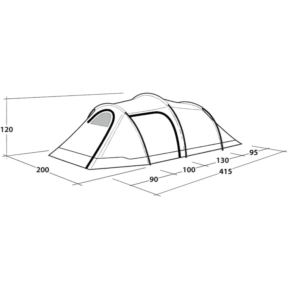 Outwell Earth 3 Plus 3-persoons tent olijfgroen, foto 4