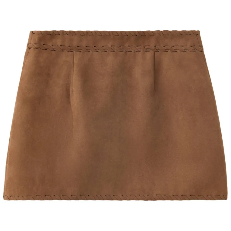 Mango Kids suède jas - bruin, foto 4