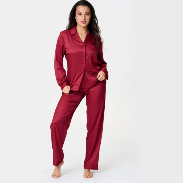 Lingadore pyjama set donkerrood