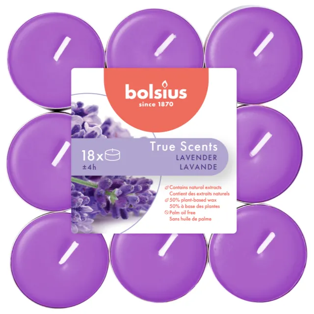 Bolsius True Scents lavendel geurtheelichten