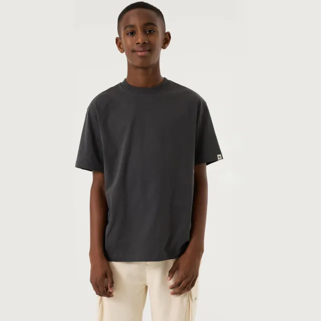 Garcia T-shirt met backprint antraciet