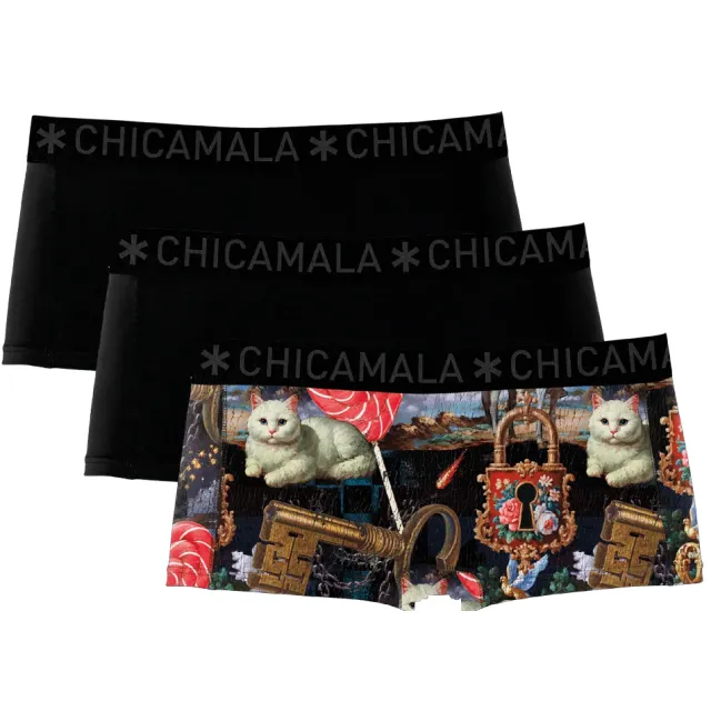 Muchachomalo boxershorts 3-pack zwart Veelkleurig