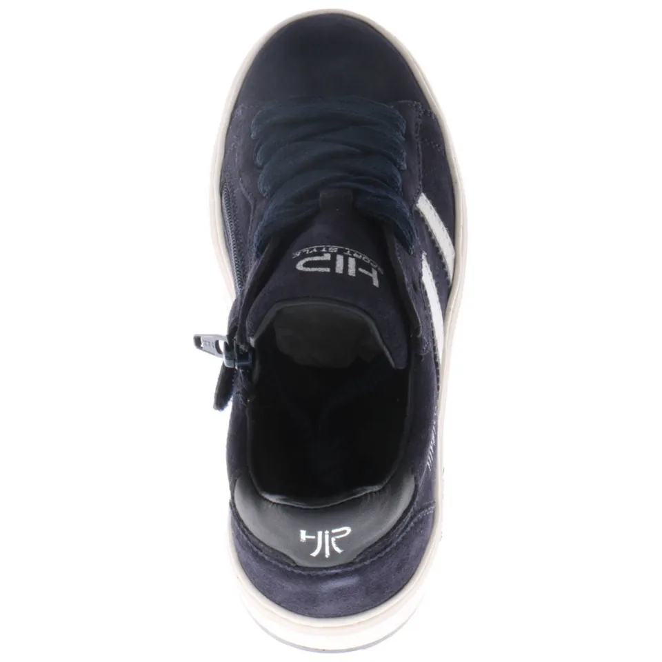 Hip suède sneakers donkerblauw, foto 2