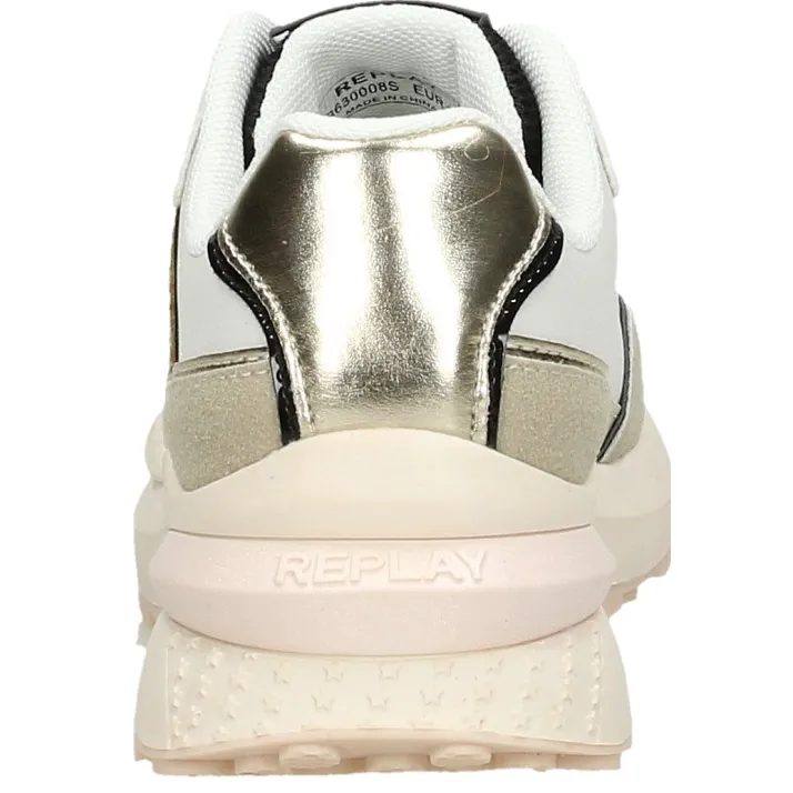 Replay Athena JR lage sneakers wit, foto 4