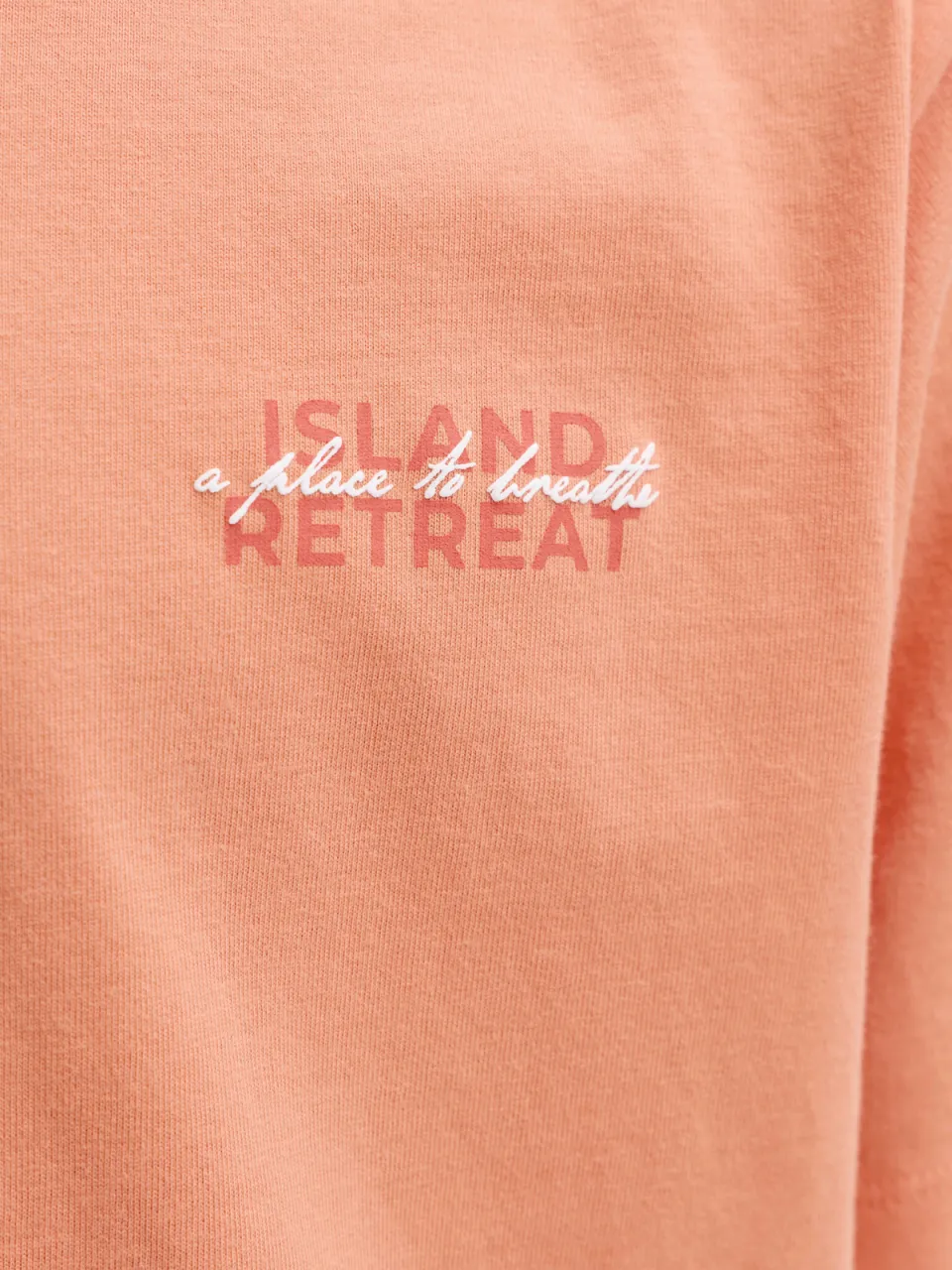 Jack & Jones T-shirt met backprint koraaloranje, foto 6