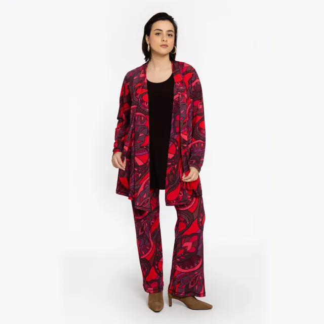 Yoek Gloria bootleg pantalon rood