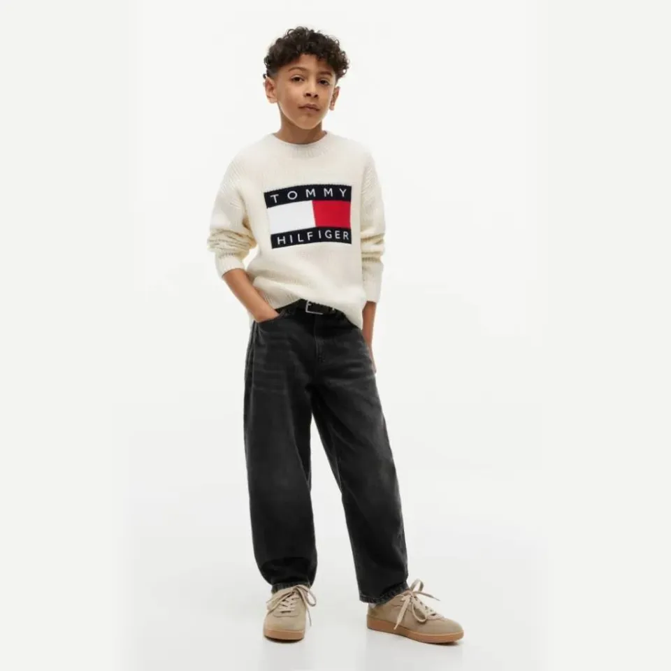 Tommy Hilfiger barrel jeans - zwart Black used