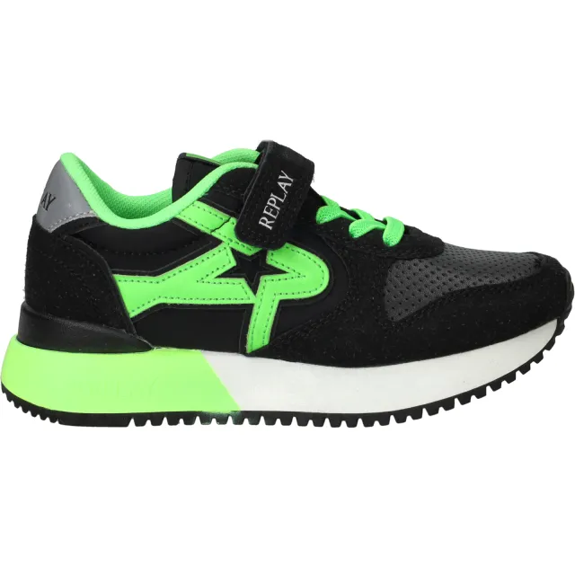Replay Fiber JR 7 sneaker zwart