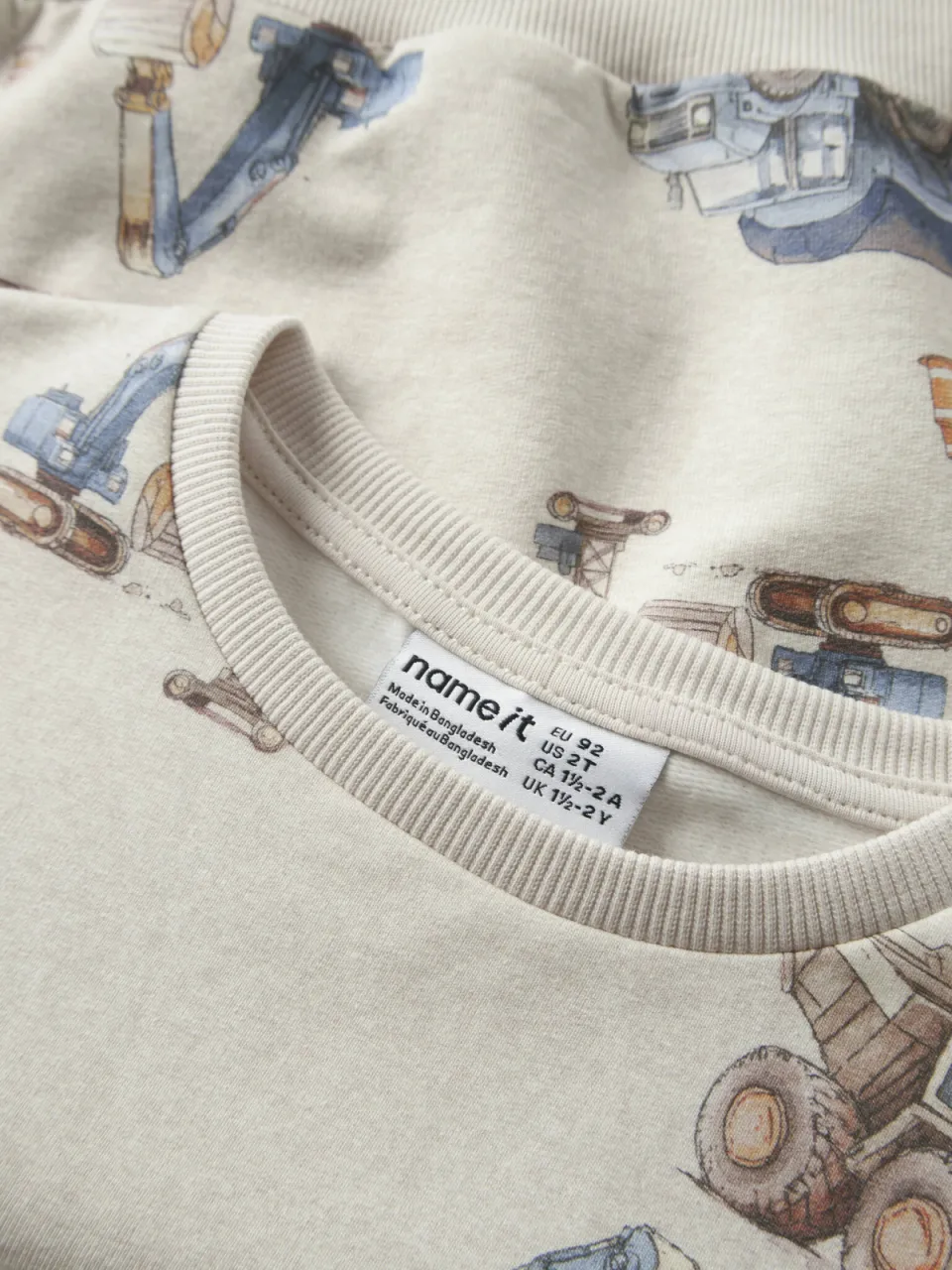 NAME IT MINI sweater met print - ecru, foto 6