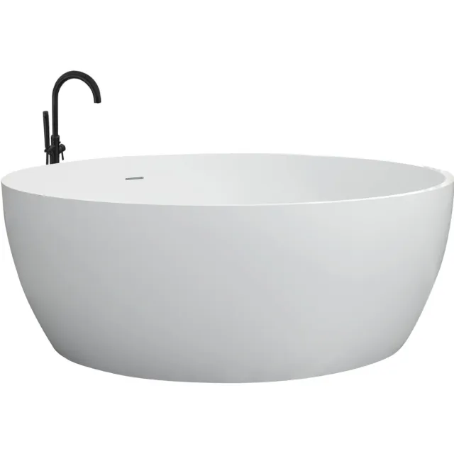 Best Design Cirkel vrijstaand bad mat wit 153 cm
