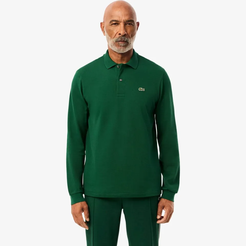 Polo Shirt Lange Mouw Lacoste L1312 groen