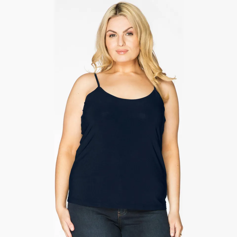 Yoek Singlet spaghetti bandjes | Blauw, foto 3