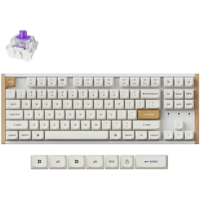 Keychron K8 HE-Q1 toetsenbord wit