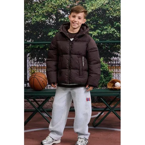 Z8 Baris gewatteerde winterjas donkerbruin, foto 7