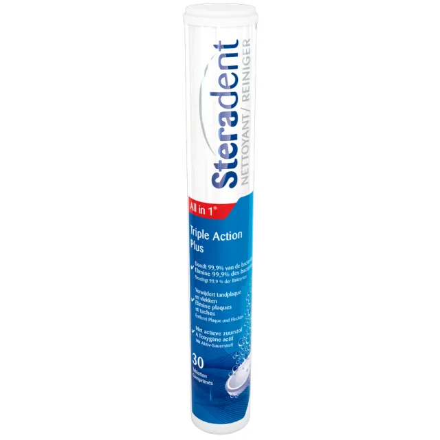 Steradent Triple Action Plus Bruistabletten 30st