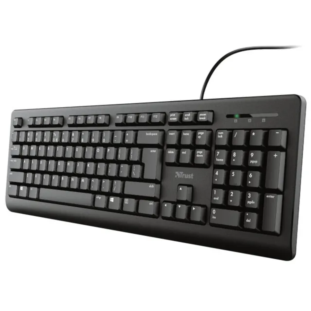 Trust Primo bedraad toetsenbord zwart