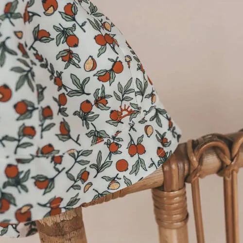 Salted Stories zonnehoedje offwhite/oranje Wit Meisjes Polyester All over print, foto 3