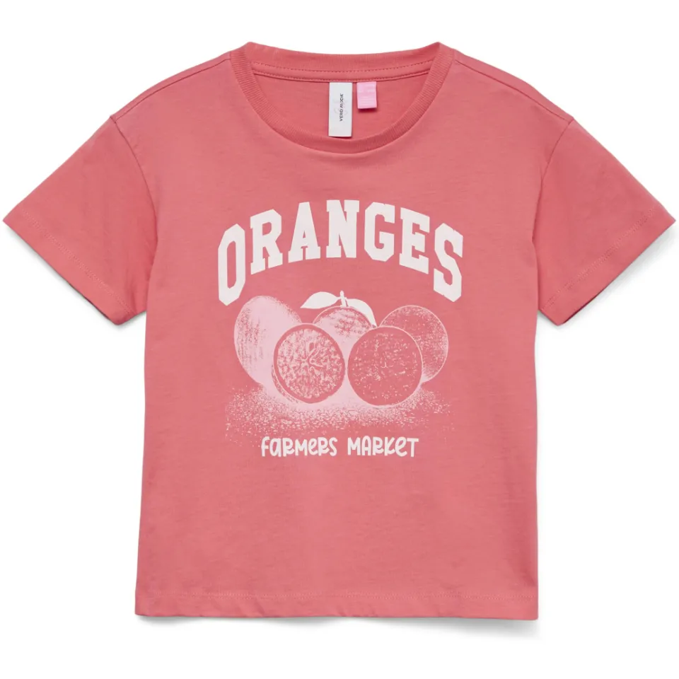 Vero Moda T-shirt koraalrood, foto 2