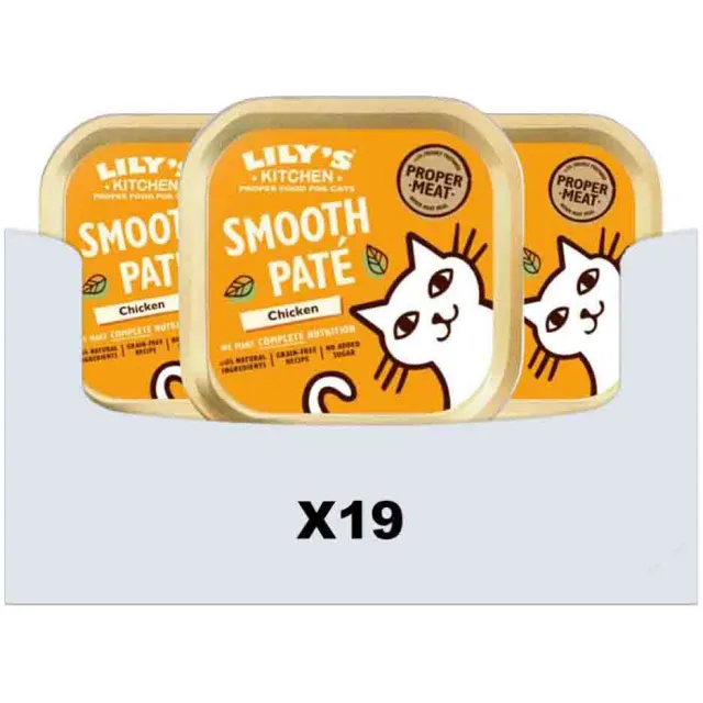 Lily's Kitchen Smooth Paté kip natvoer kat 19 x 85 g