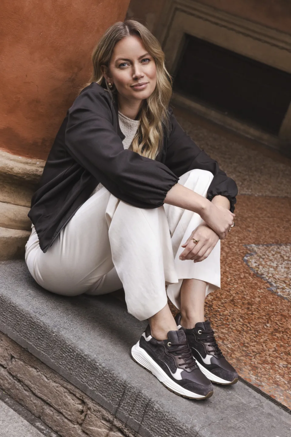 Xsensible Rainbow Stretchwalker GX sneaker bruin, foto 3