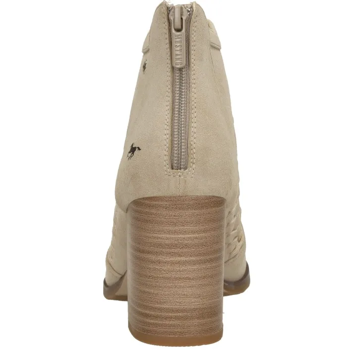 Mustang enkellaarzen beige, foto 4