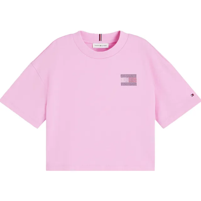 Tommy Hilfiger T-shirt met backprint roze meisjes, foto 2