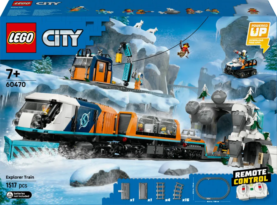 Lego City Onderzoekstrein op de Noordpool, Speelgoedvoertuigset 60470, foto 5