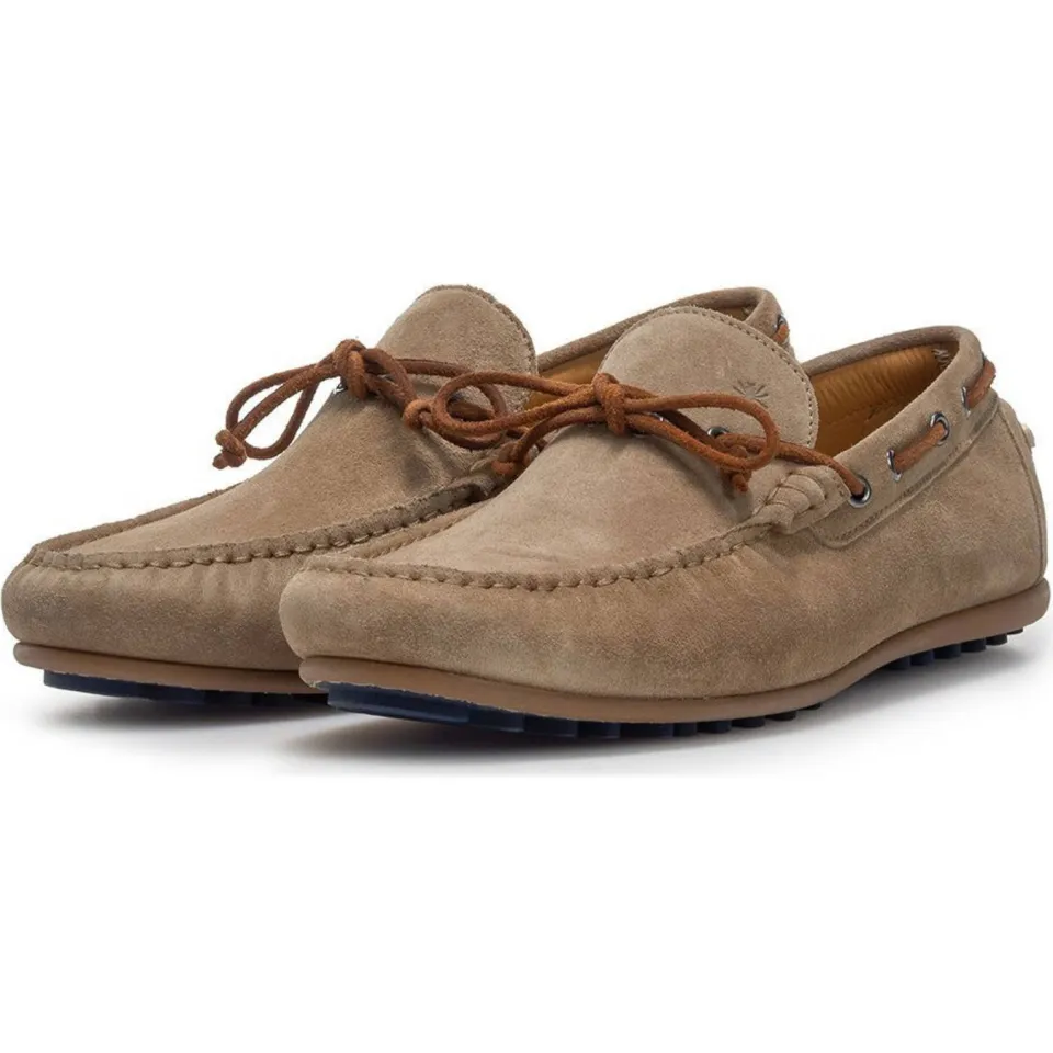 Floris Van Bommel De Drijver 01.12 suède mocassins lichtbruin, foto 5