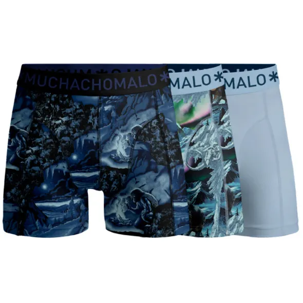 Muchachomalo Men 3-pack boxer shorts prehistory Veelkleurig
