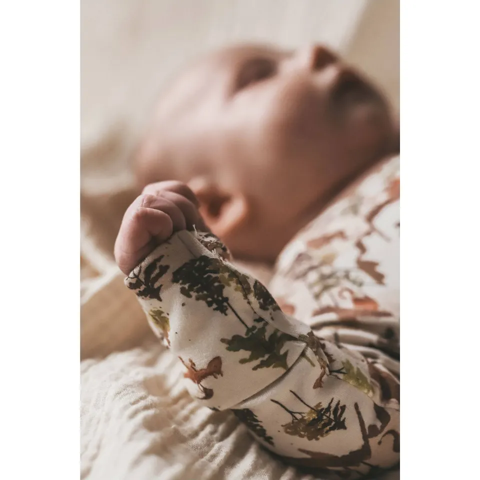 Your Wishes baby longsleeve wit groen bruin, foto 5