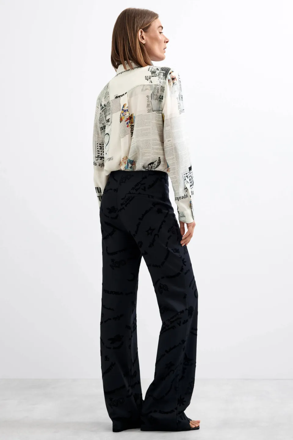 Desigual Michelle broek zwart, foto 3
