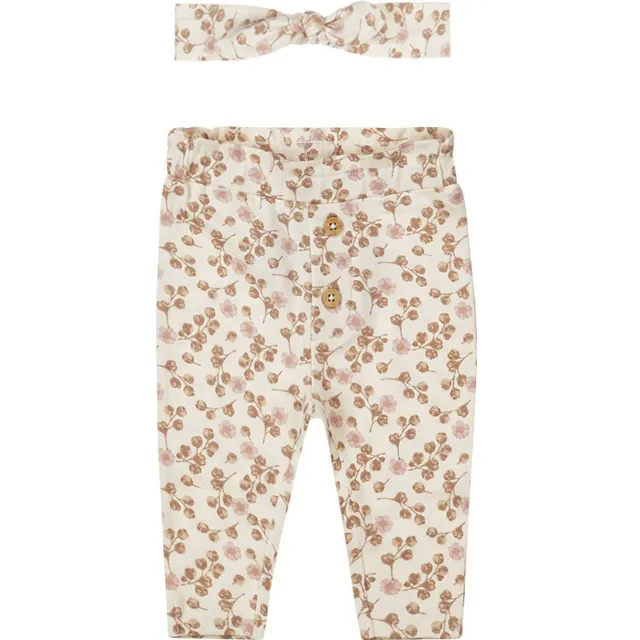 Dirkje baby broek met haarband ecru, foto 2