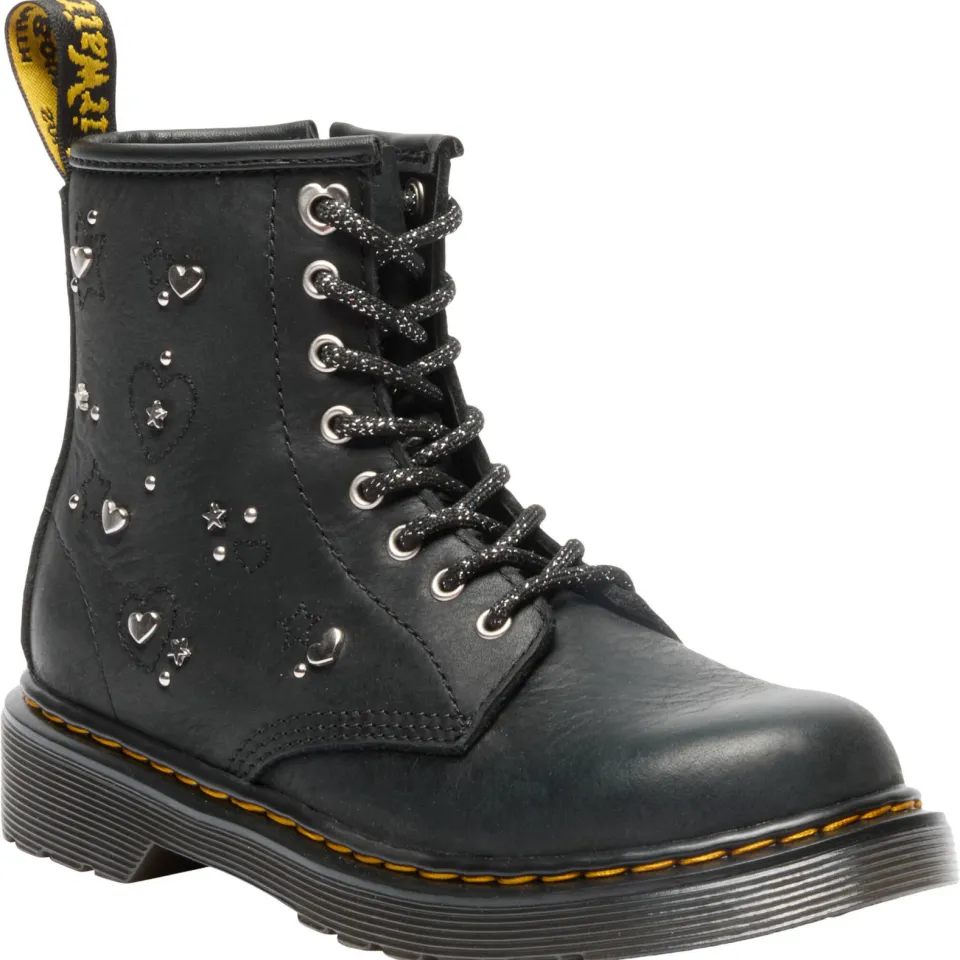 Dr. Martens 1460 Hs leren enkelboots met studs - zwart, foto 4